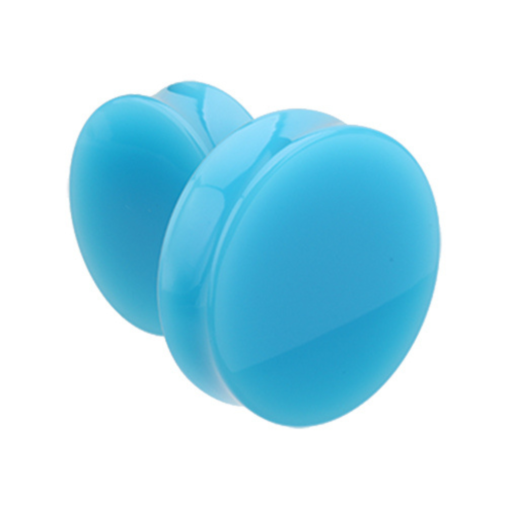 Large Gauge Neon Acrylic Double Flared Plugs - Pair