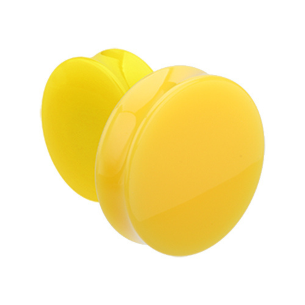 Large Gauge Neon Acrylic Double Flared Plugs - Pair