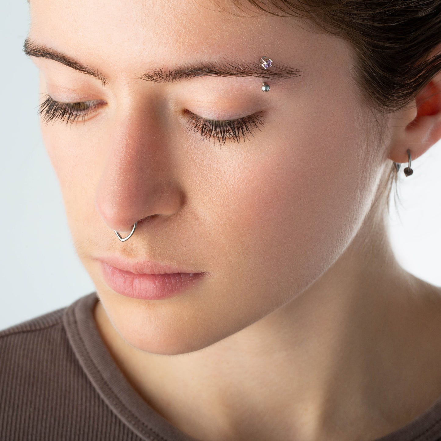 Tear Drop Hinged Segment Ring - Stainless Steel