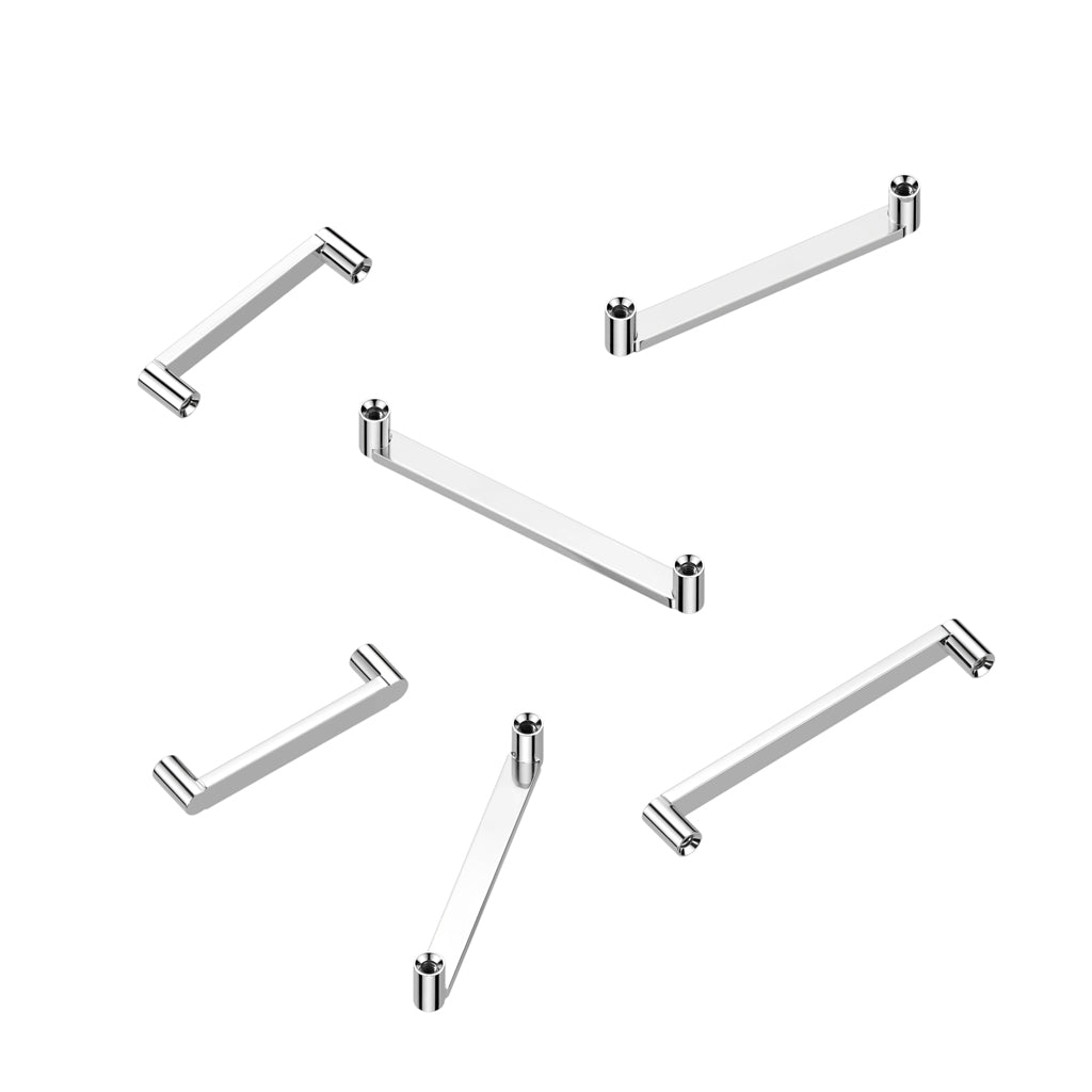 Internally Threaded Flat Surface Barbell Base - ASTM F-136 Implant Grade Titanium