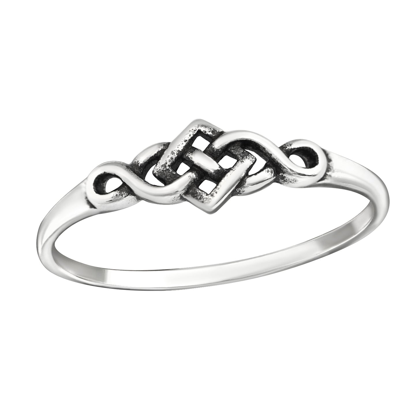 Celtic Design Ring - Oxidized 925 Sterling Silver