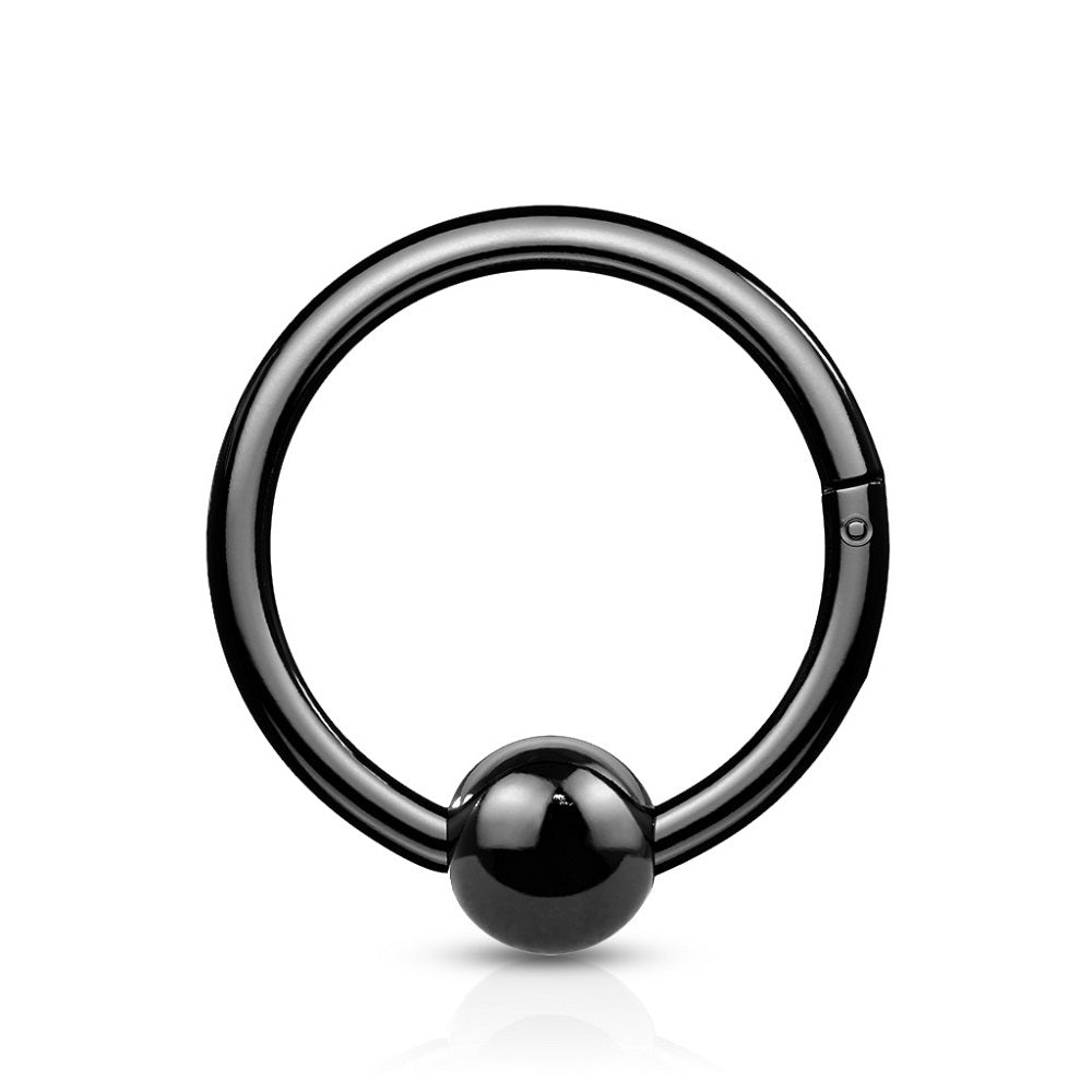 Faux Captive Bead Ring Hinged Segment Ring - 316L Stainless Steel