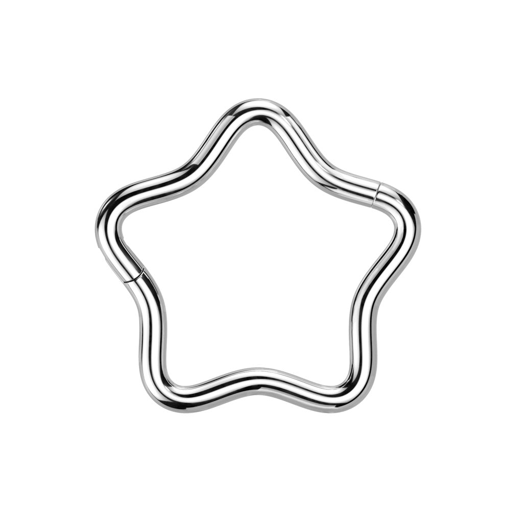 Star Shaped Hinged Segment Ring - F136 Implant Grade Titanium