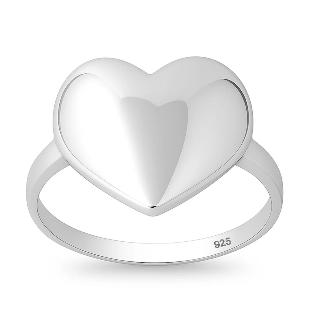 Heart Statement Ring - 925 Sterling Silver