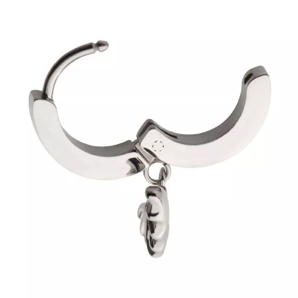 Bat Dangling Huggie Hoop Earrings - Pair - 316L Stainless Steel