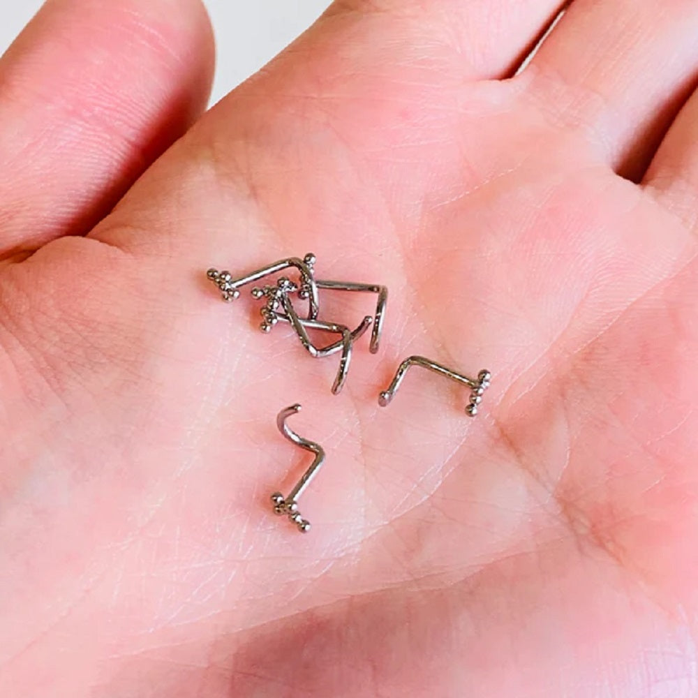 Beaded Cross Nose Screw - G23 Implant Grade Titanium
