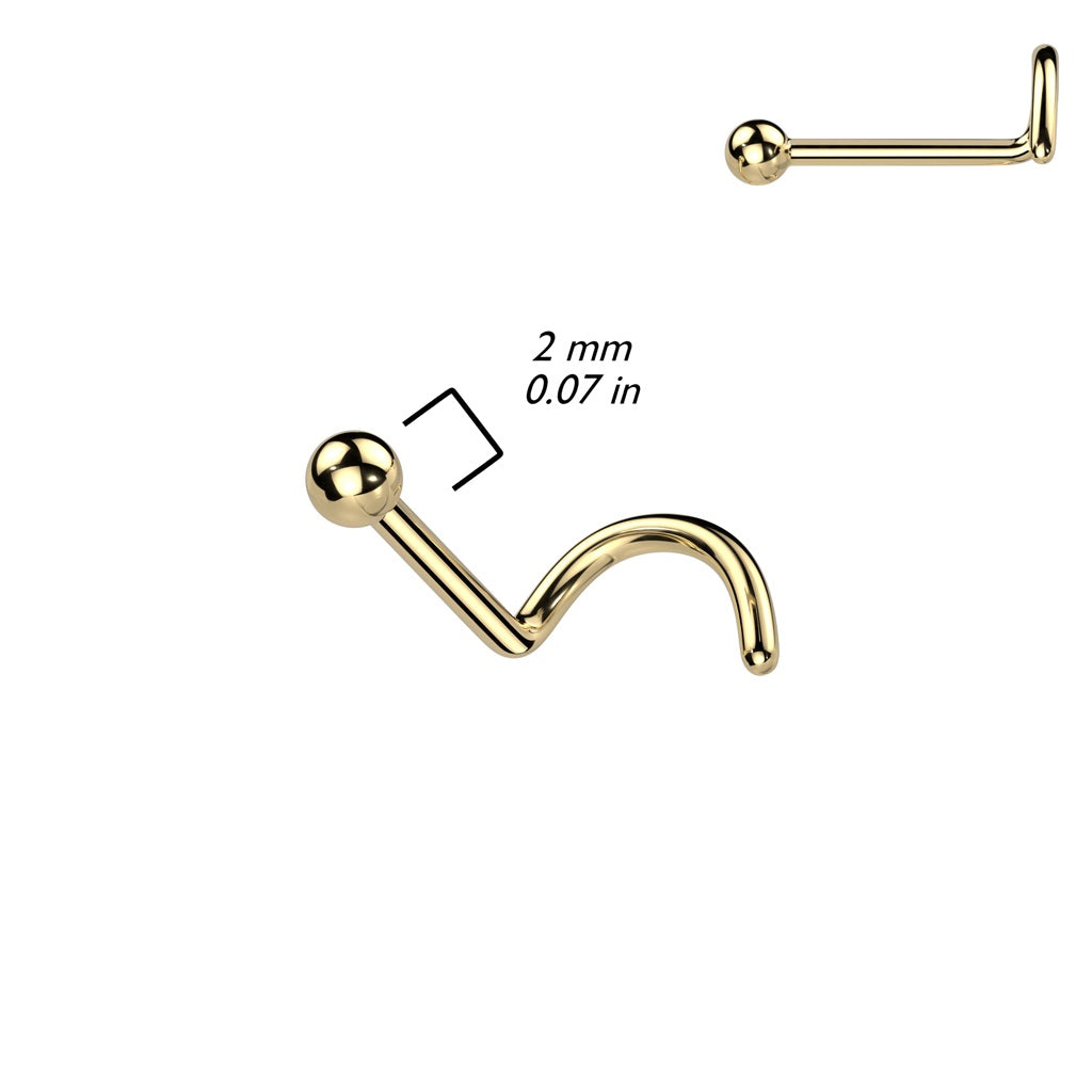 Titanium Ball Top Nose Screw - F136 Implant Grade Titanium