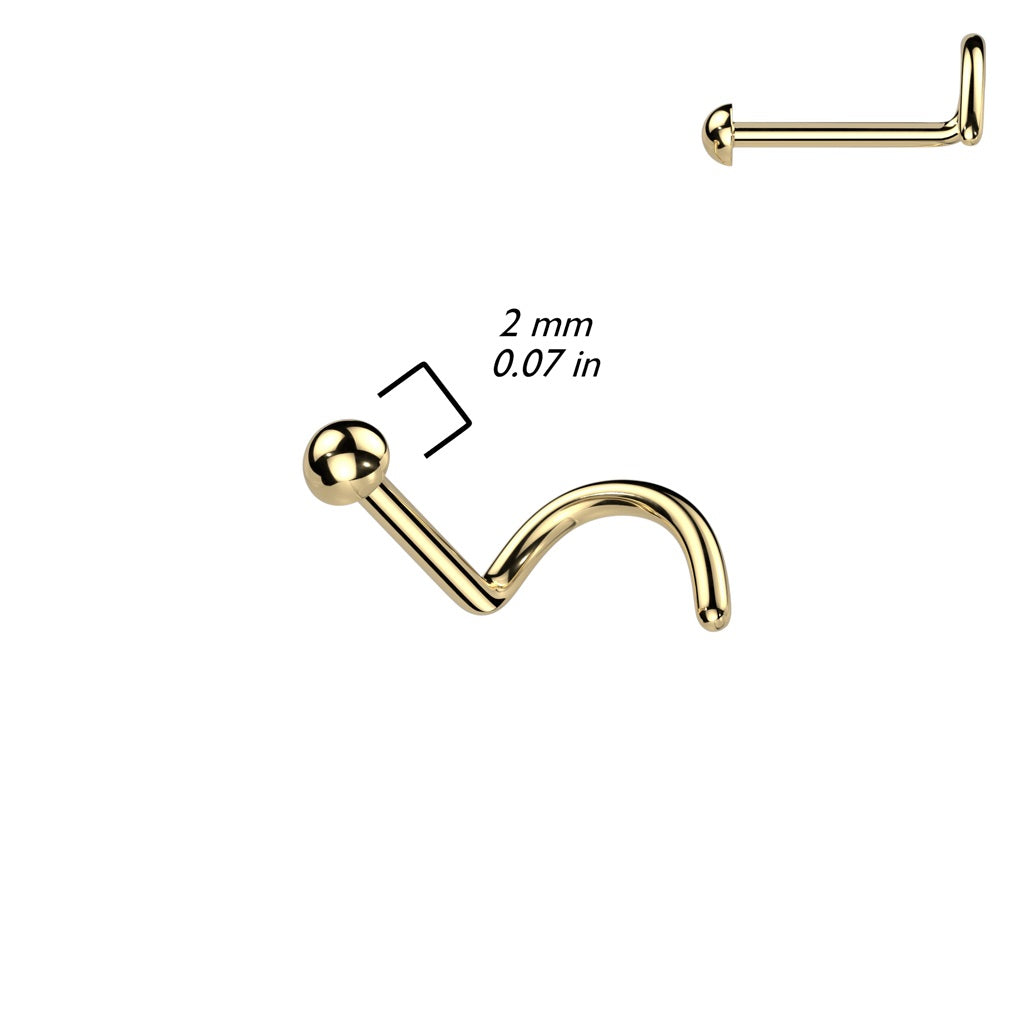 Titanium Dome Top Nose Screw - F136 Implant Grade Titanium
