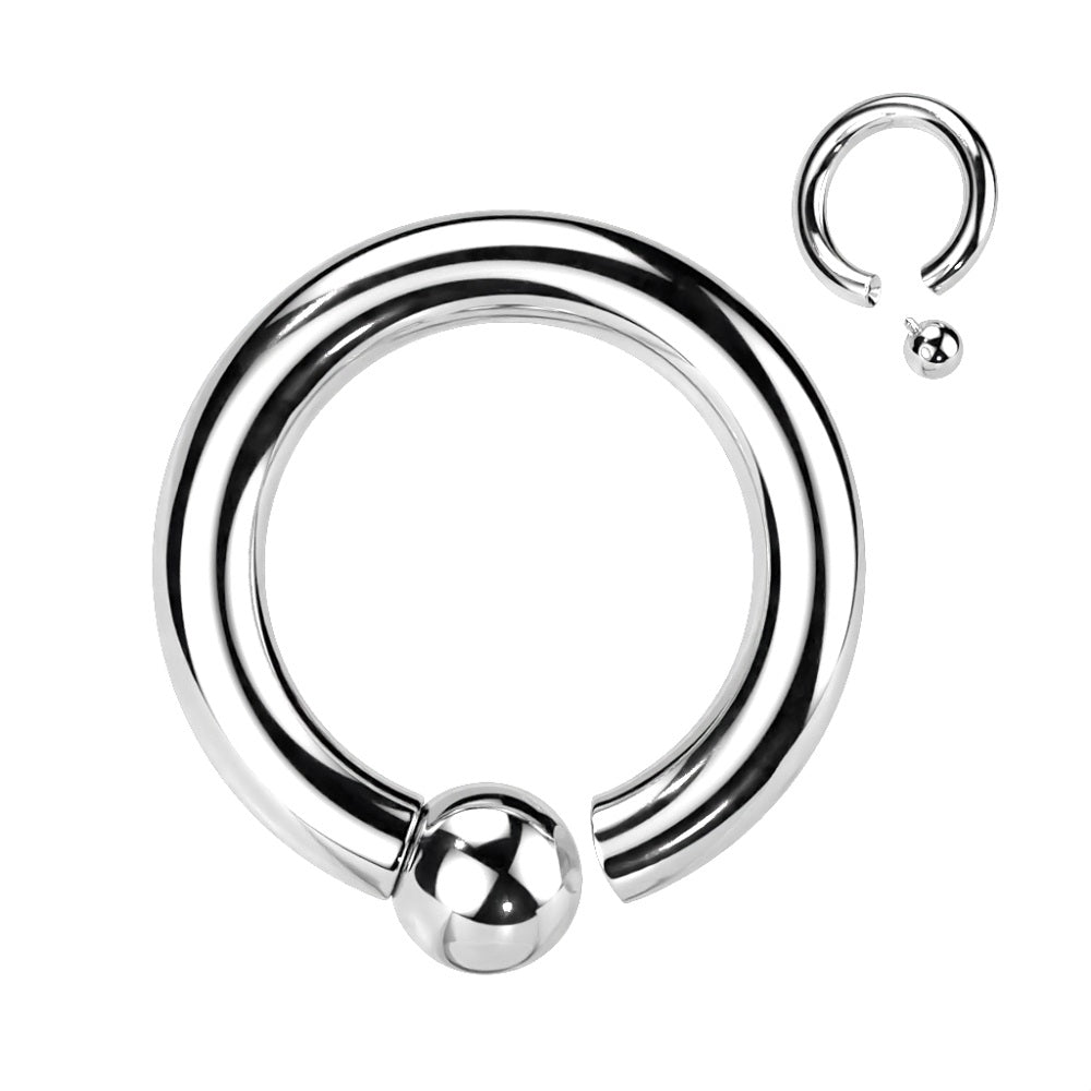 Internally Threaded Ball Captive Bead Ring - G23 Implant Grade Titanium