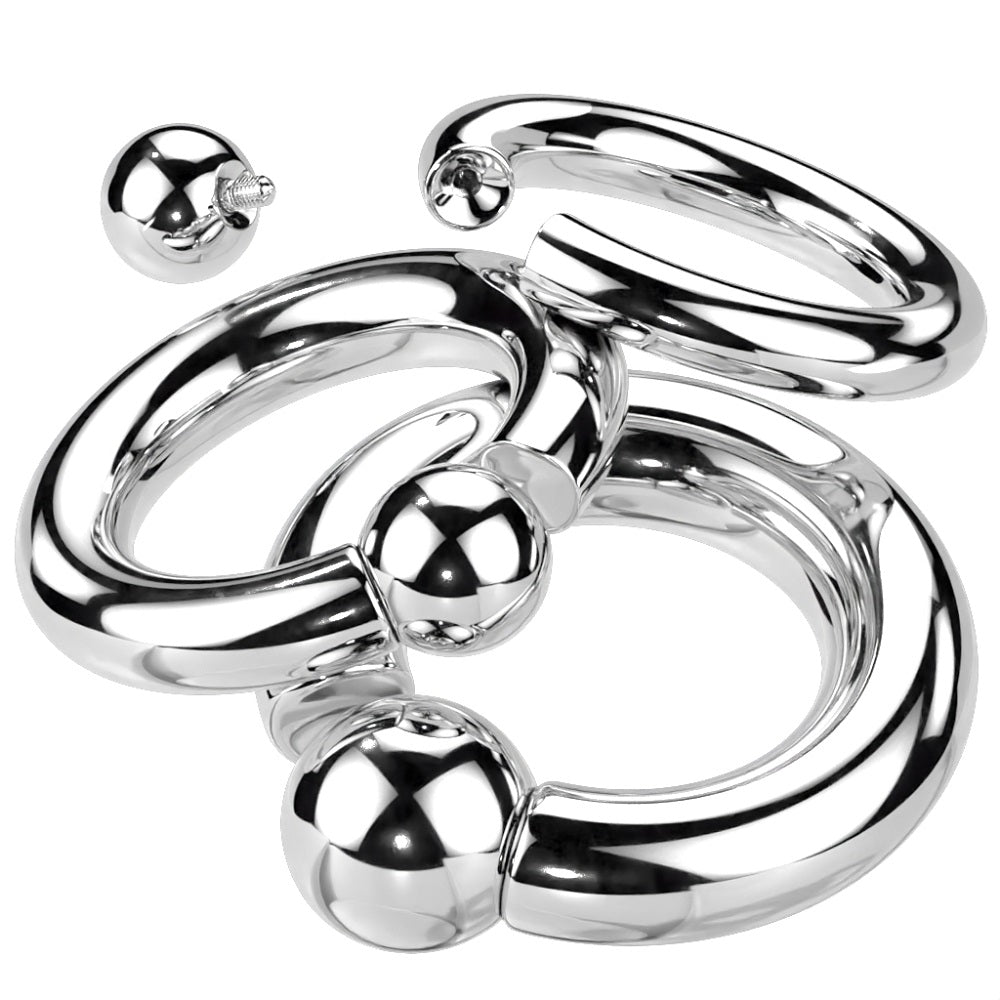 Internally Threaded Ball Captive Bead Ring - G23 Implant Grade Titanium