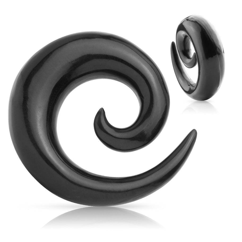 Organic Water Buffalo Horn Spiral Taper Plugs