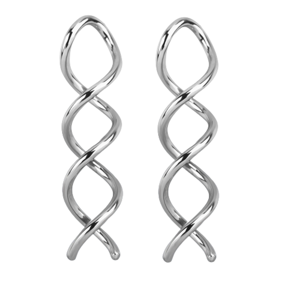 Swirl Twisted Coil Tapers - Surgical Steel