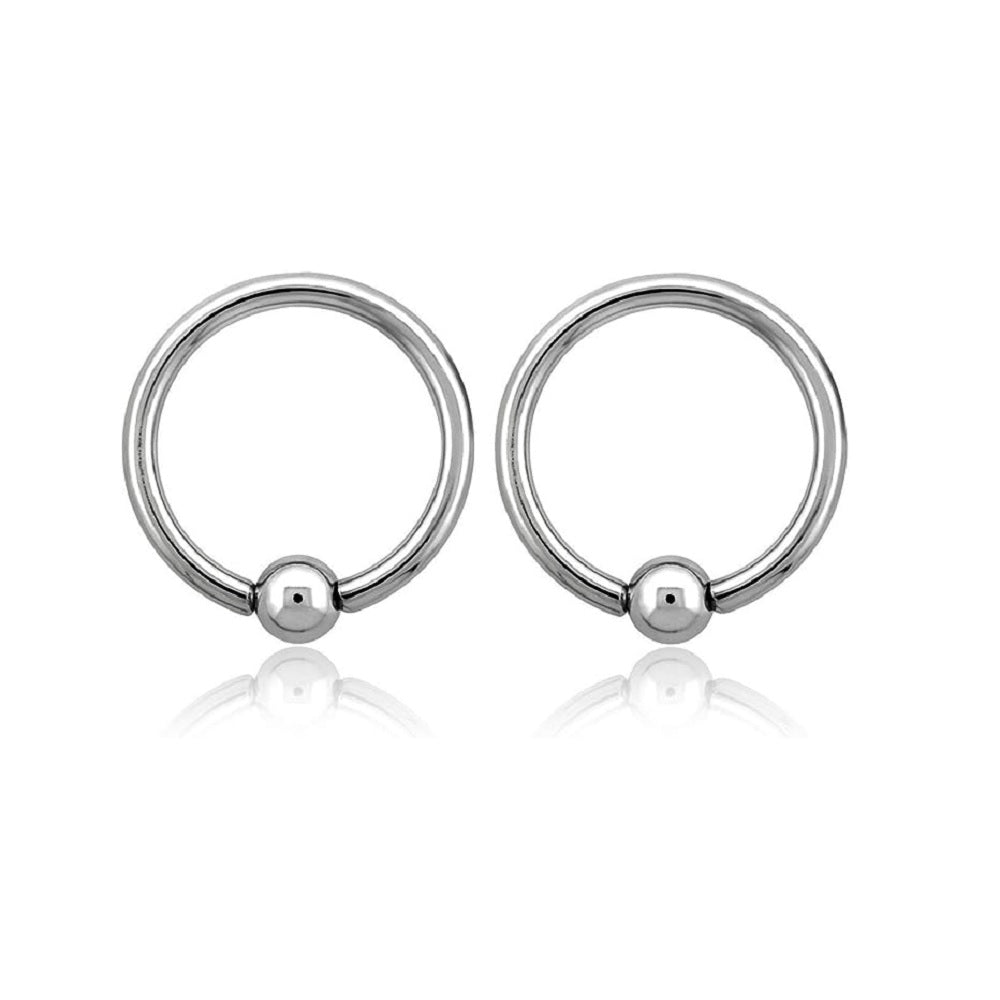 Captive Bead Closure Rings - EO Gas Sterilized 316L Surgical Steel - Pair