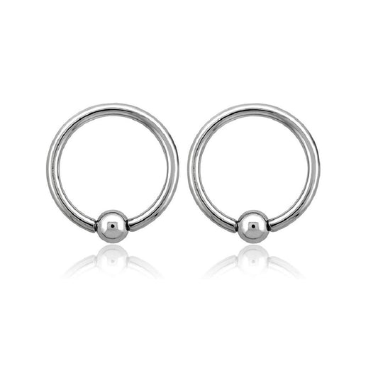 Captive Bead Closure Rings - EO Gas Sterilized 316L Surgical Steel - Pair