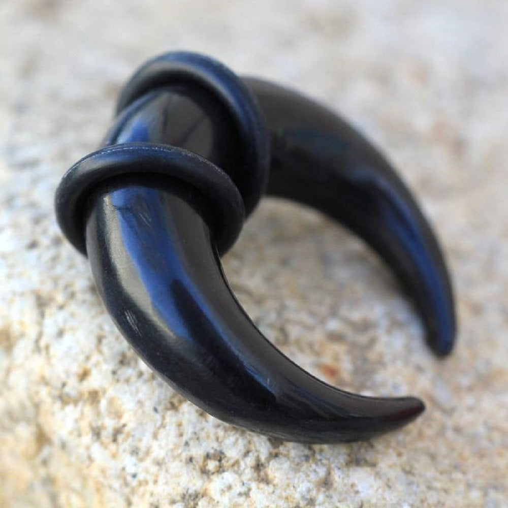 Buffalo Horn Pincher Taper Plugs with O Rings - Pair