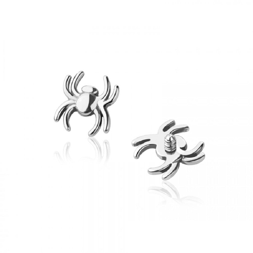 Internally Threaded Spider Dermal Anchor Top - Implant Grade Titanium