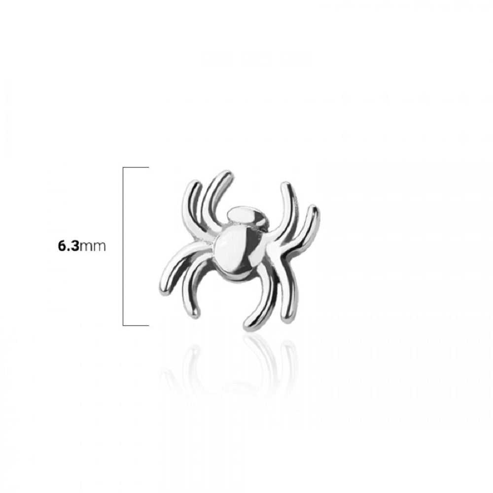 Internally Threaded Spider Dermal Anchor Top - Implant Grade Titanium