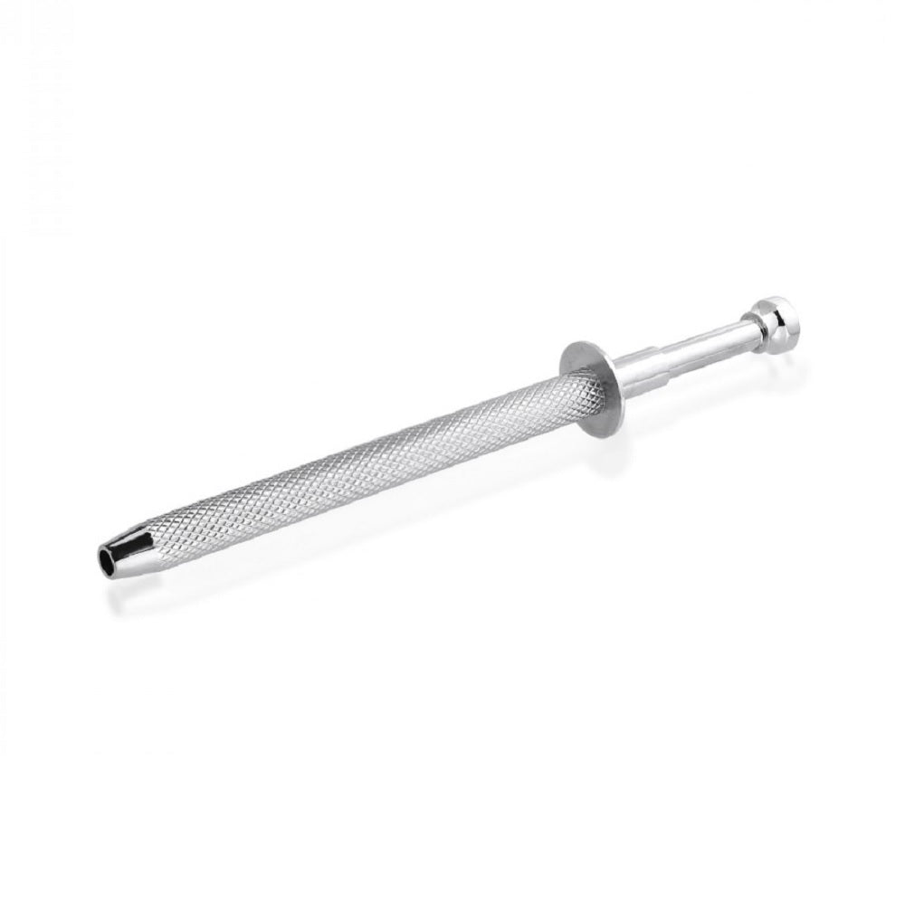 Push-In Syringe Style Quad Prong Bead and Ball Holder Piercing Tool - Stainless Steel