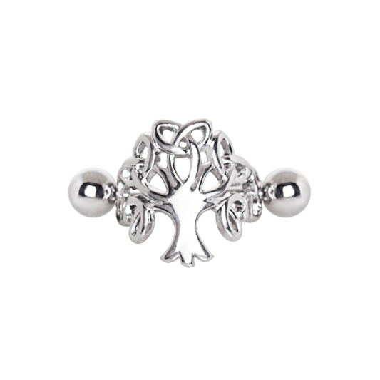 Tree of Life Cartilage Cuff Earring - 316L Stainless Steel