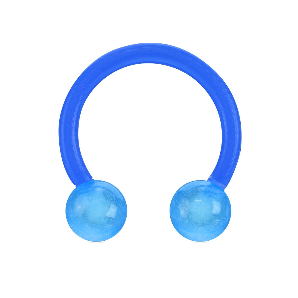 Glow in The Dark Flexible Horseshoe Circular Barbells
- Pair