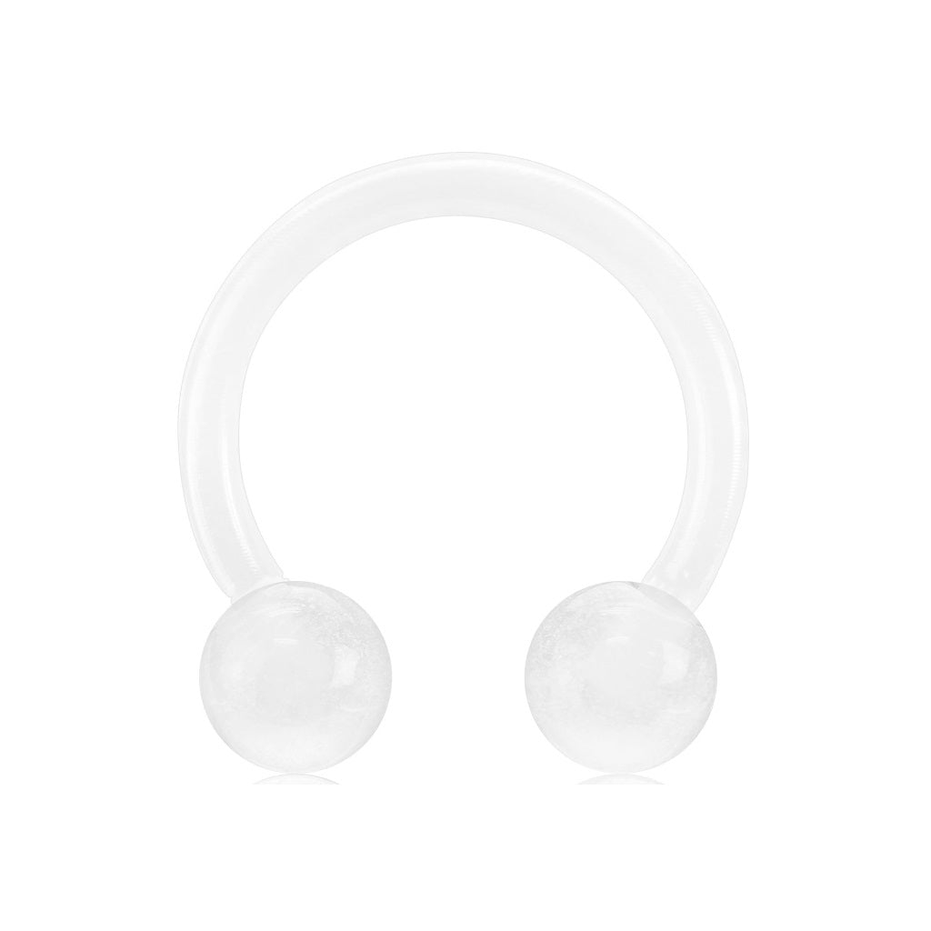 Glow in The Dark Flexible Horseshoe Circular Barbells
- Pair