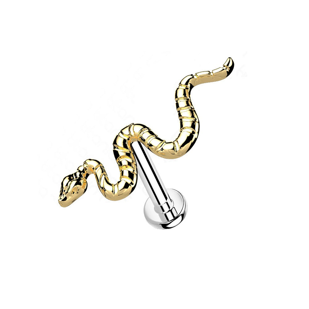 Snake Threadless Push In Stud - G23 Implant Grade Titanium