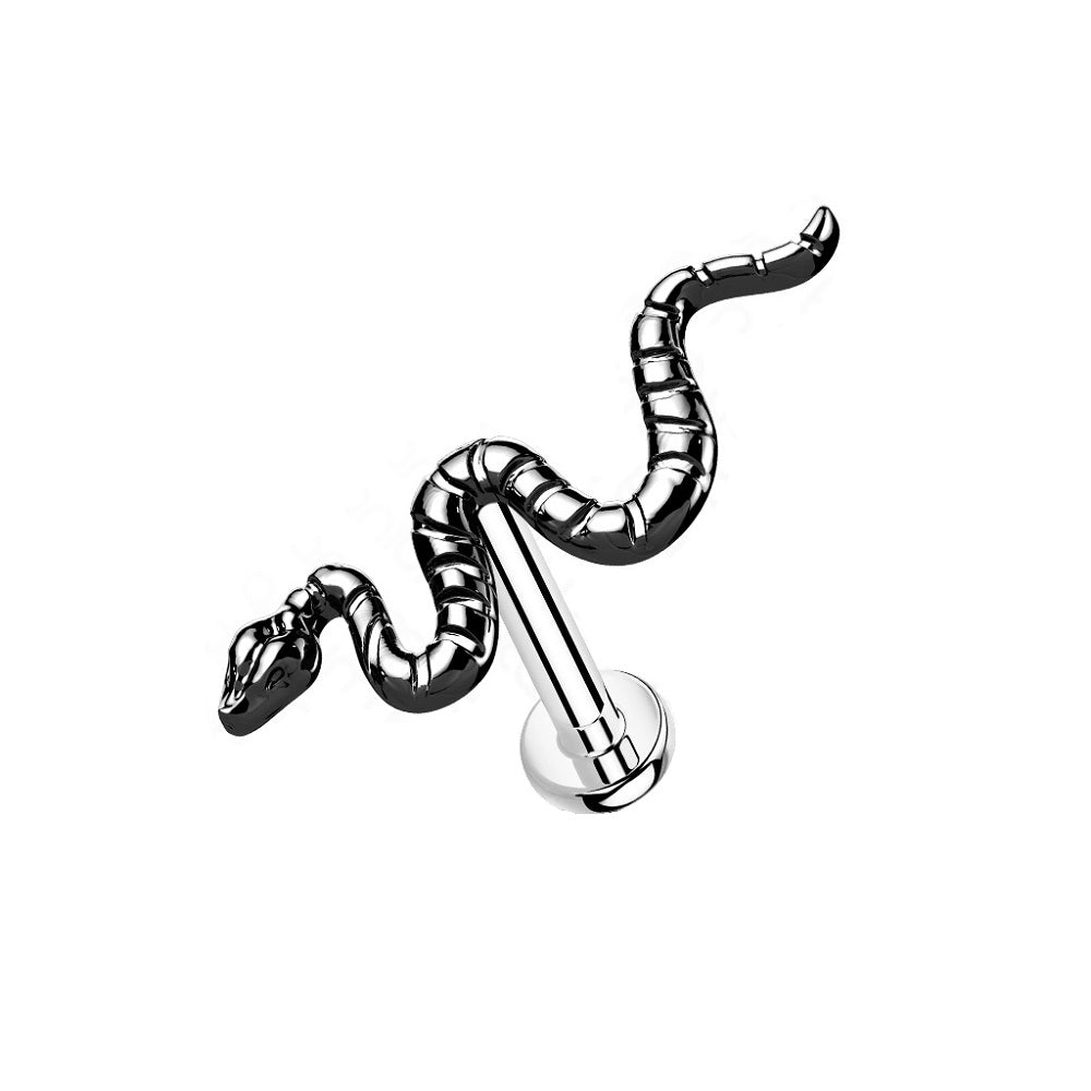 Snake Threadless Push In Stud - G23 Implant Grade Titanium
