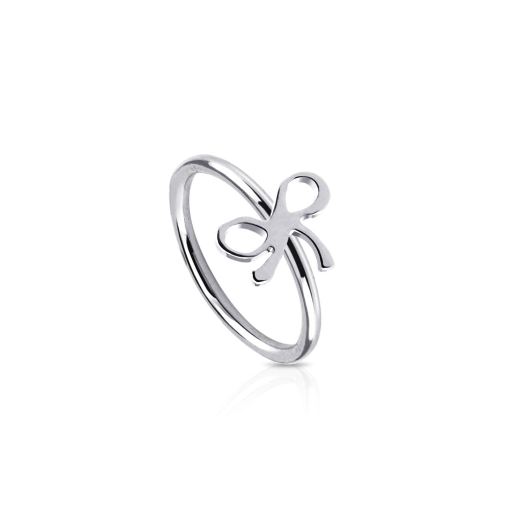 Ribbon Hoop Cartilage Helix Tragus Nose Ring - 316L Stainless Steel