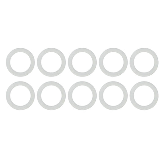 Pack of 10 Clear Silicone Body Jewelry O-Rings