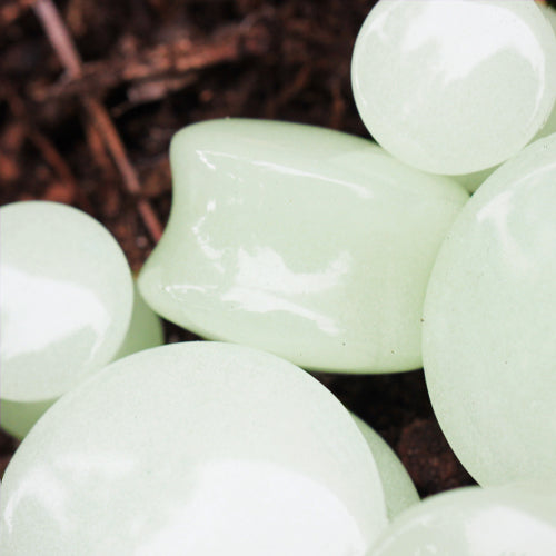 Natural Glow in the Dark Moonstone Saddle Plugs