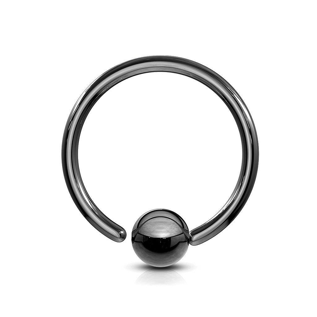 Moveable Ring with One Side Fixed Ball for Nose Cartilage Helix Daith Hoop Ring
- 316L Stainless Steel