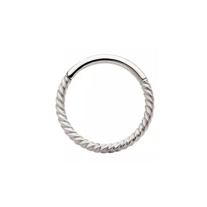 Twisted Rope Design Hinged Segment Ring - 316L Stainless Steel