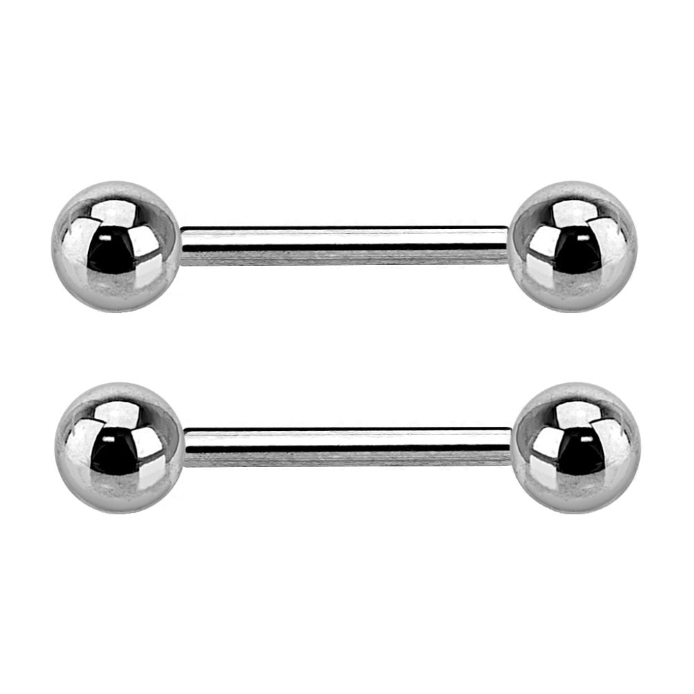 Nipple Barbells - G23 Implant Grade Titanium - Pair