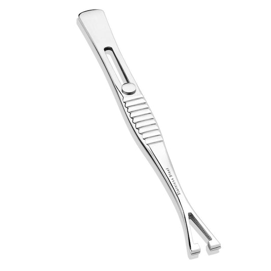 Multi Purpose Body Piercing Standard Pennington Slotted Tweezer Body Piercing Tool with Sliding Easy Lock - Stainless Steel