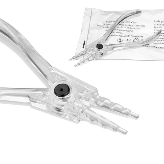 EO Gas Sterilized Disposable Ring Opening Pliers Body Piercing Tool
