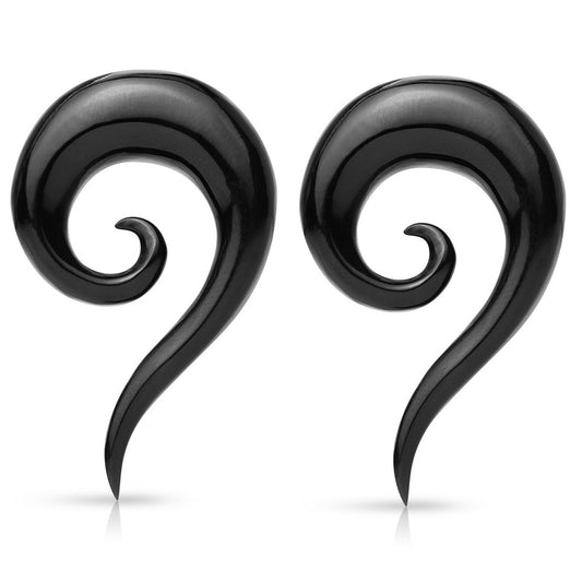 Organic Buffalo Horn Spiral Taper Plugs