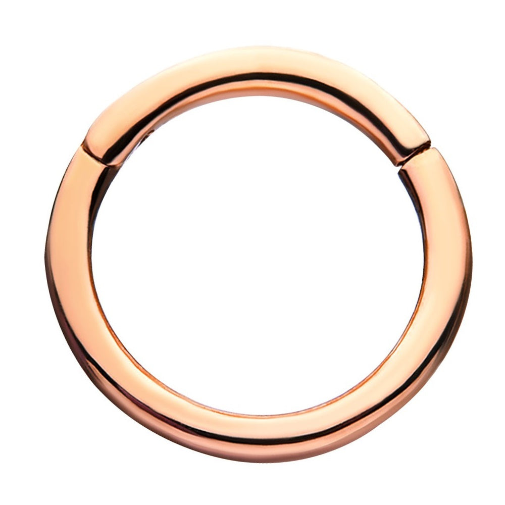 Basic Hinged Segment Clicker Ring - 14kt Rose Gold