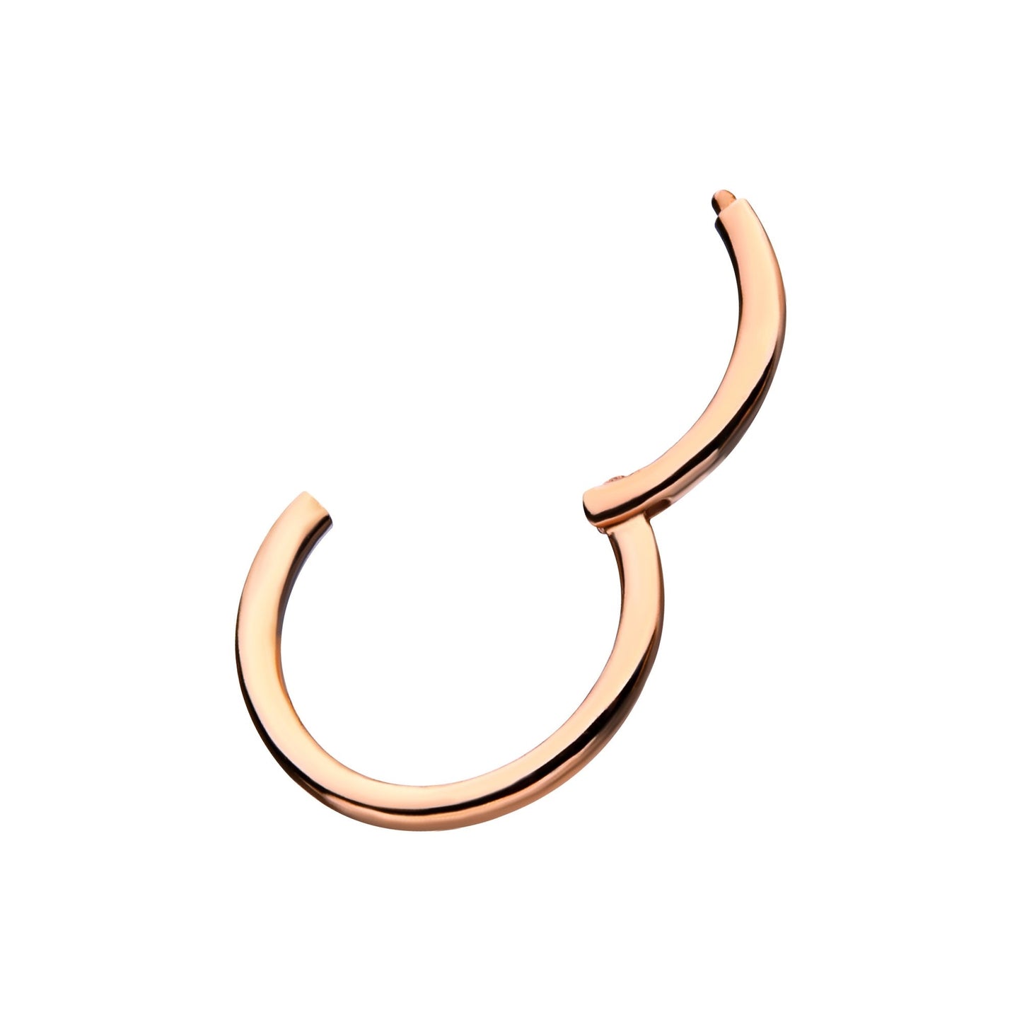 Basic Hinged Segment Clicker Ring - 14kt Rose Gold