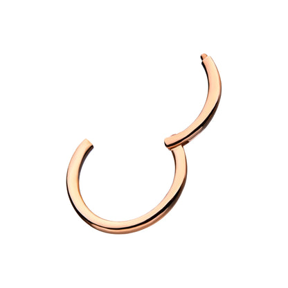 Basic Hinged Segment Clicker Ring - 14kt Rose Gold