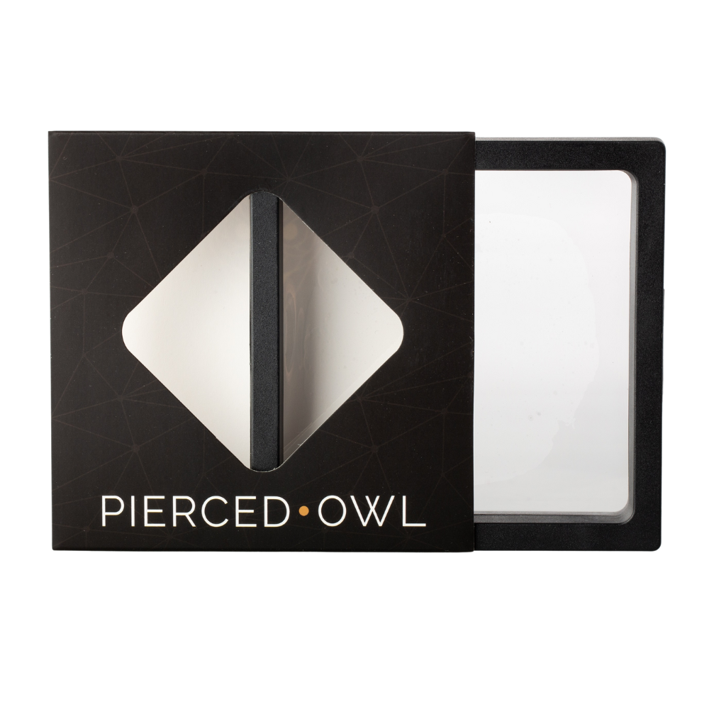 Pierced Owl Transparent Jewelry Display Case