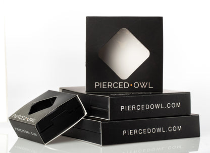 Pierced Owl Transparent Jewelry Display Case