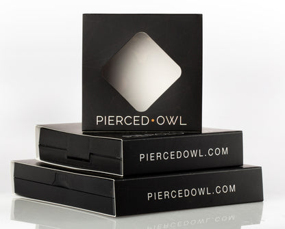 Pierced Owl Transparent Jewelry Display Case