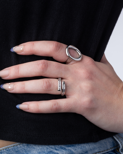 Open Oval Ring - Stainless Steel