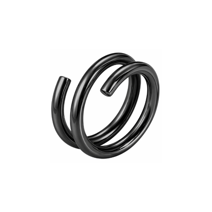 Spiral Coil Ring - Stainless Steel