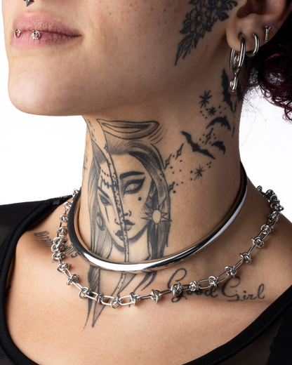 Ball Knot Chain Necklace - Stainless Steel