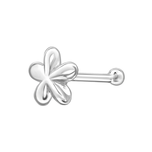 Flower Nose Bone Stud - 925 Sterling Silver