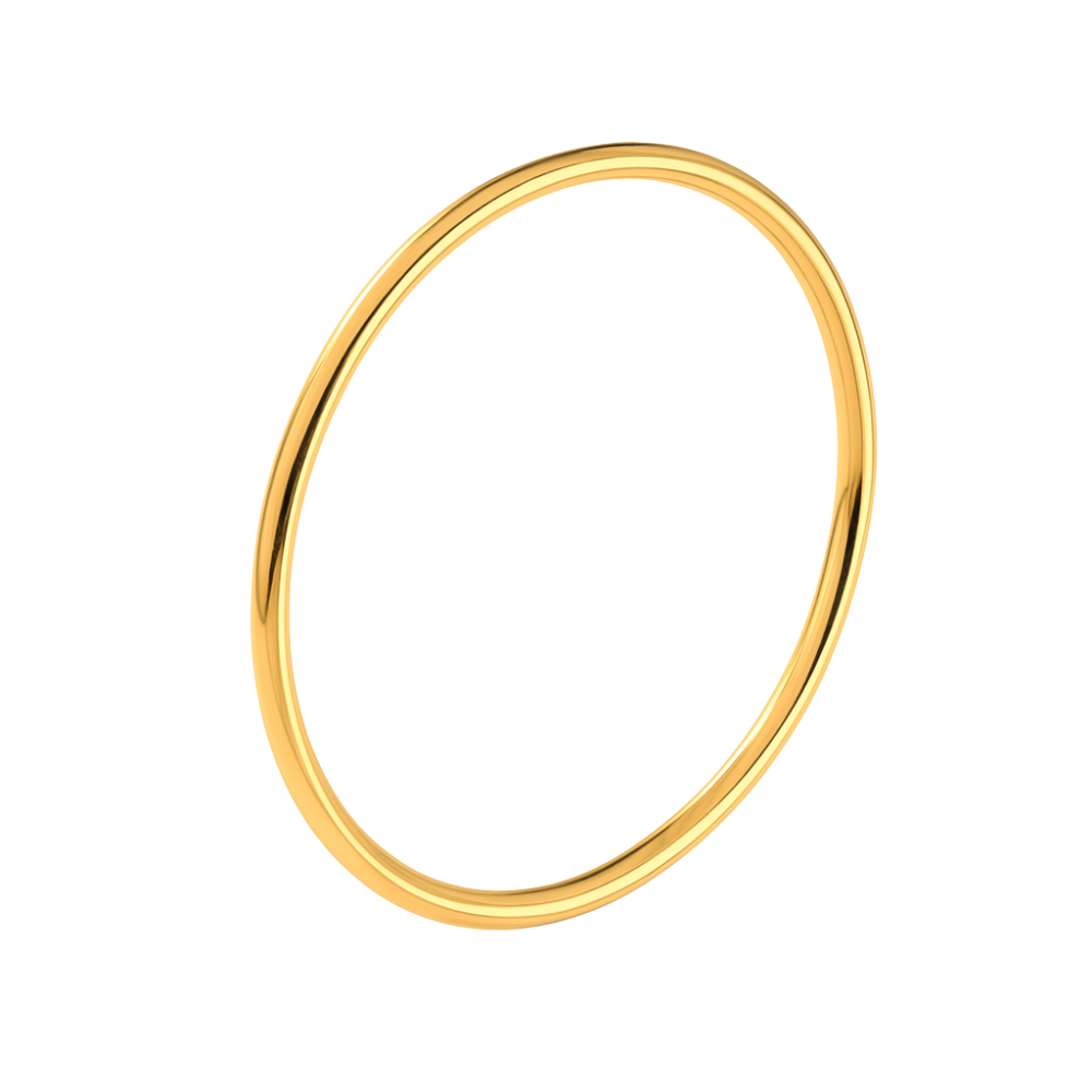 Polished Thin Bangle Bracelet - Stainless Steel