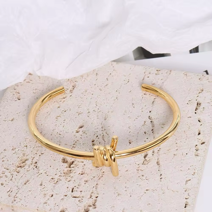 Barbed Wire Cuff Bracelet - Stainless Steel