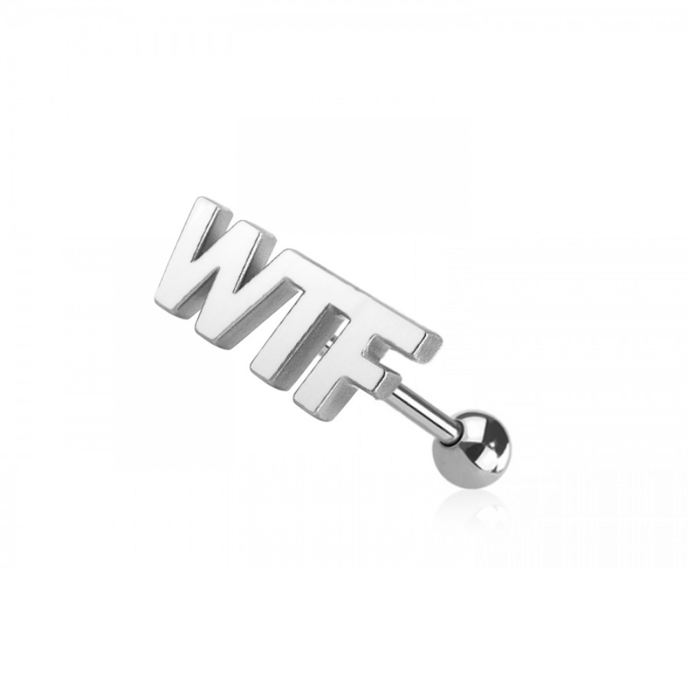 Naughty Words Tongue Barbell - 316L Stainless Steel