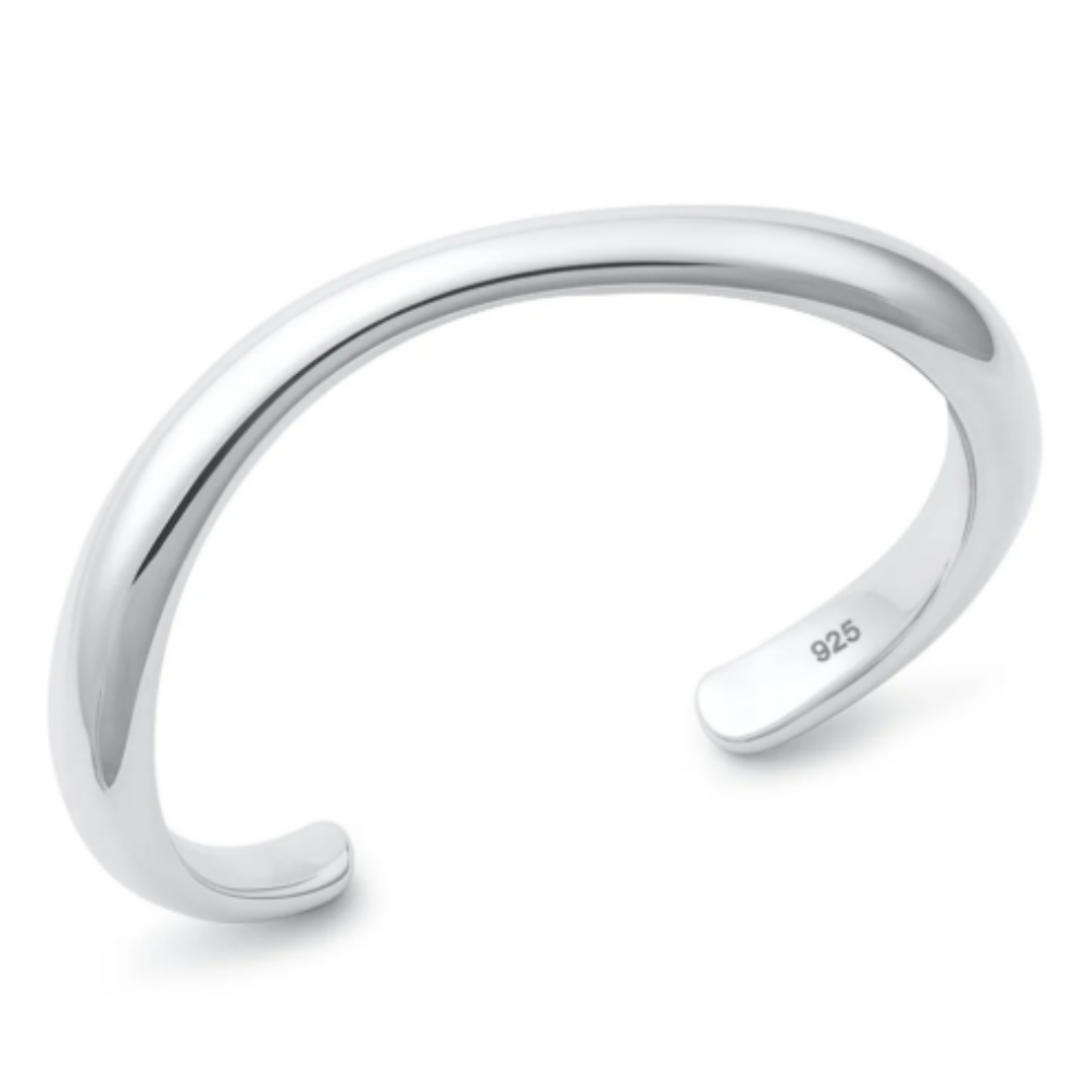 Irregular Cuff Bracelet - 925 Sterling Silver